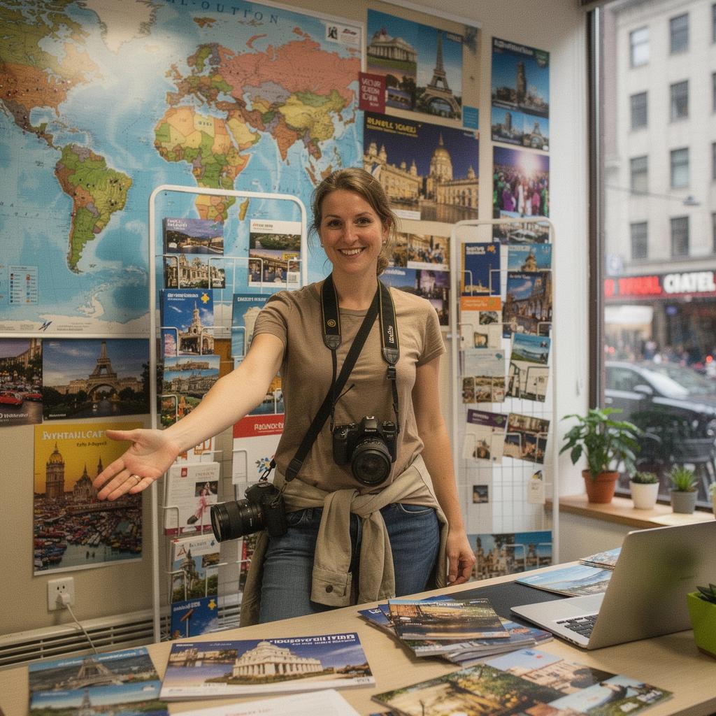 Krajobraz z zachodem słońca nad jeziorem, idealny na relaks po dniu zwiedzania.